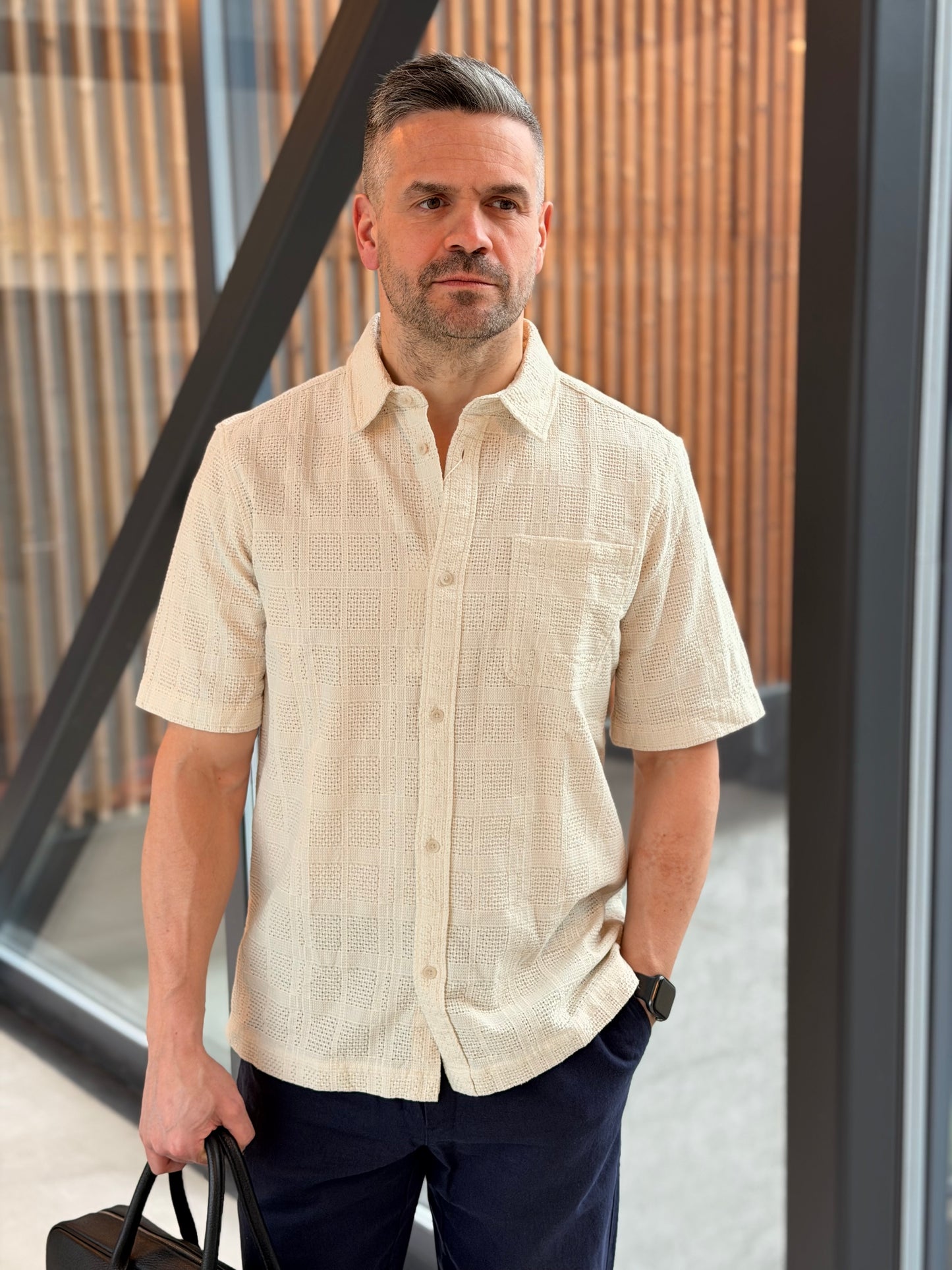 CHARLIE SS SHIRT IVORY