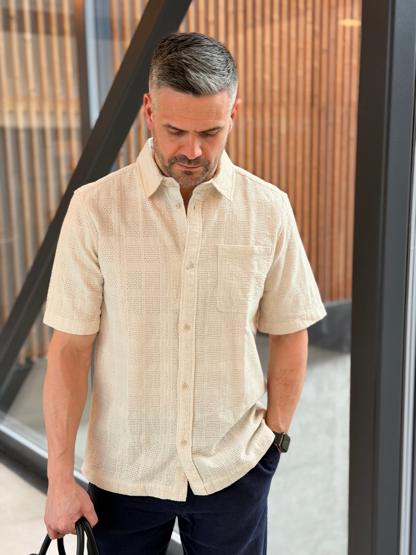 CHARLIE SS SHIRT IVORY