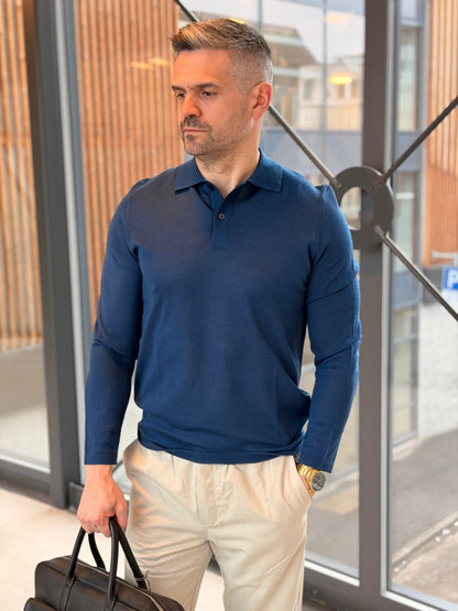 SAROWAN LS POLO 15477 BLUE