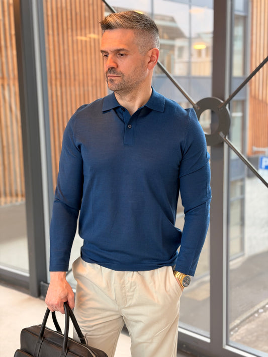 SAROWAN LS POLO 15477 BLUE