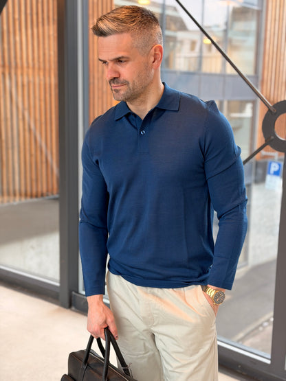 SAROWAN LS POLO 15477 BLUE