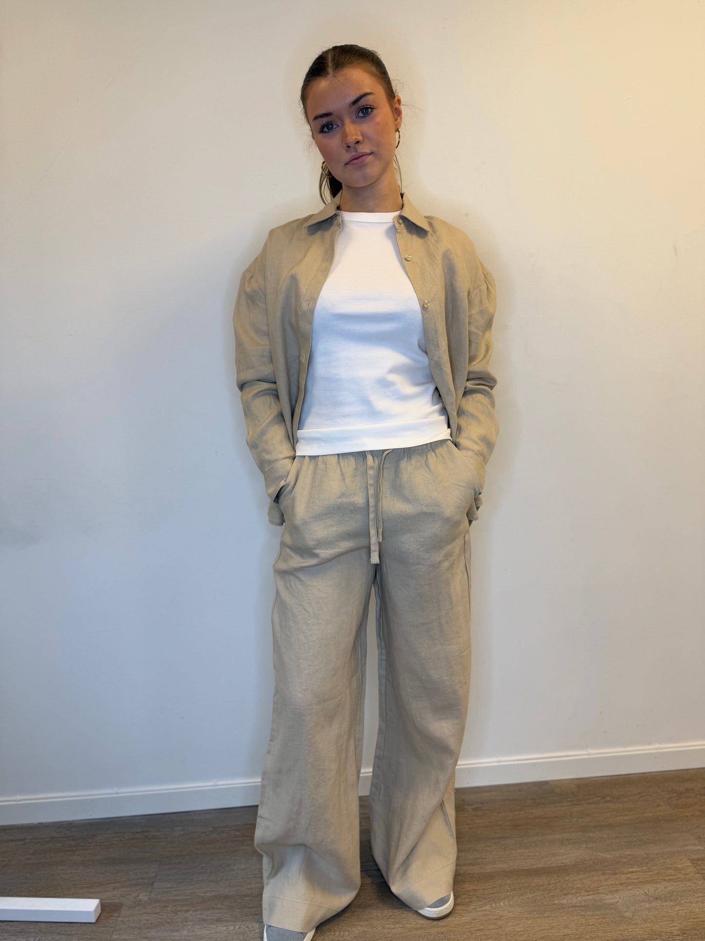 ALANA LINEN PANT BEIGE
