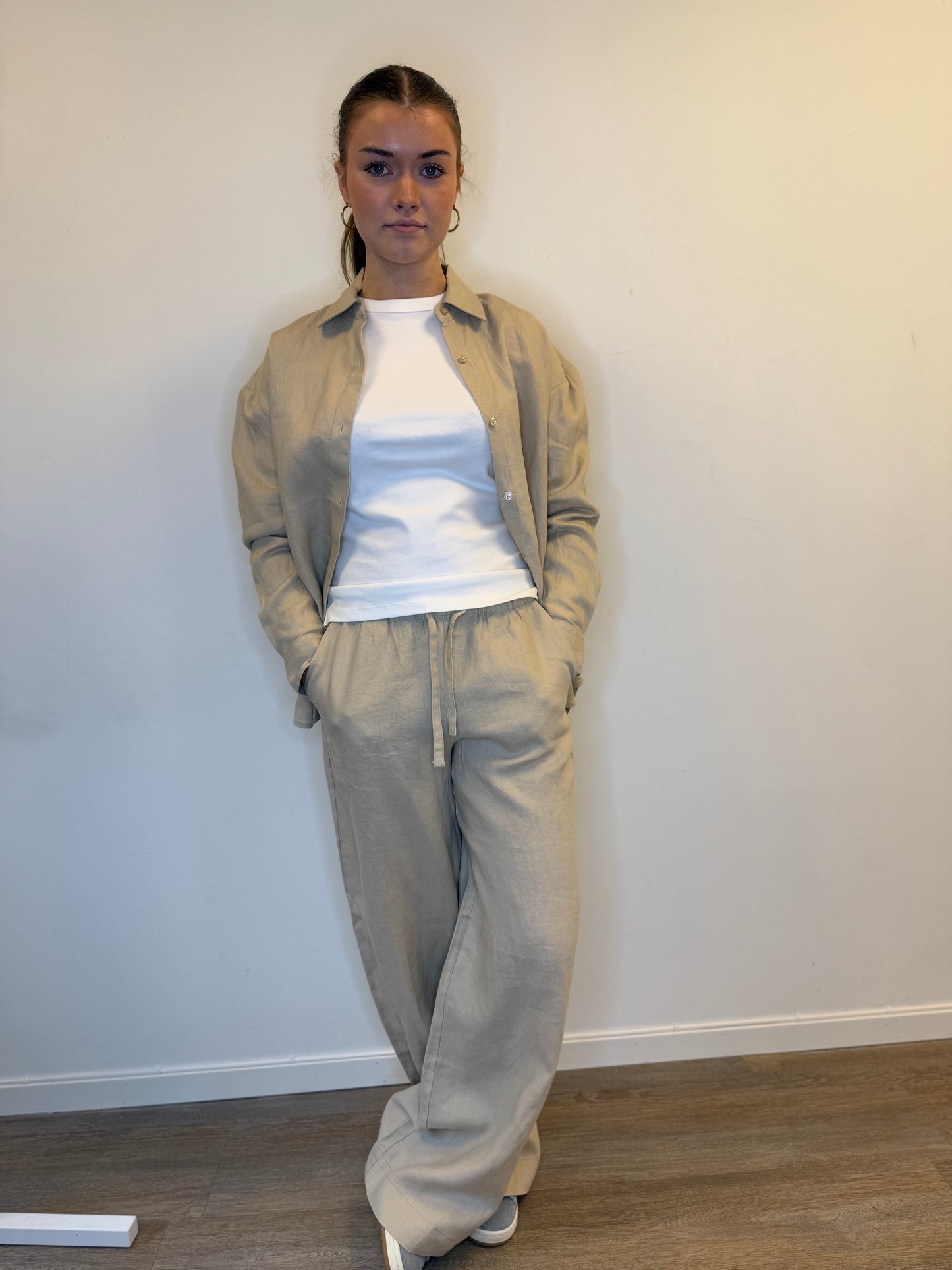 ALANA LINEN PANT BEIGE