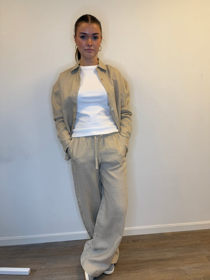 ALANA LINEN PANT BEIGE