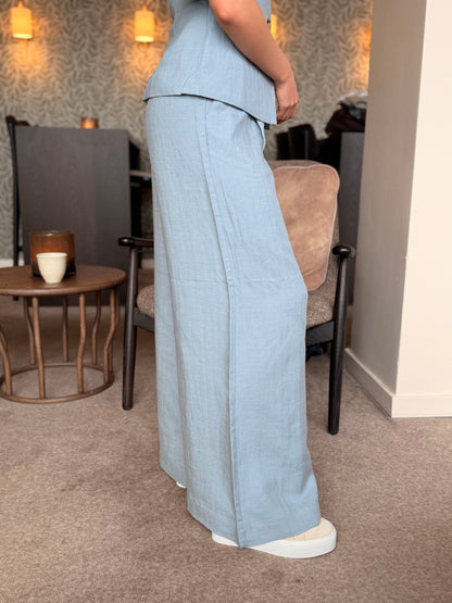KAIZA MW PANTS DOVE BLUE