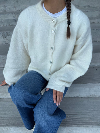KAE KNIT CARDIGAN OYSTER