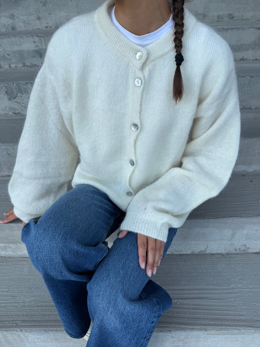 KAE KNIT CARDIGAN OYSTER