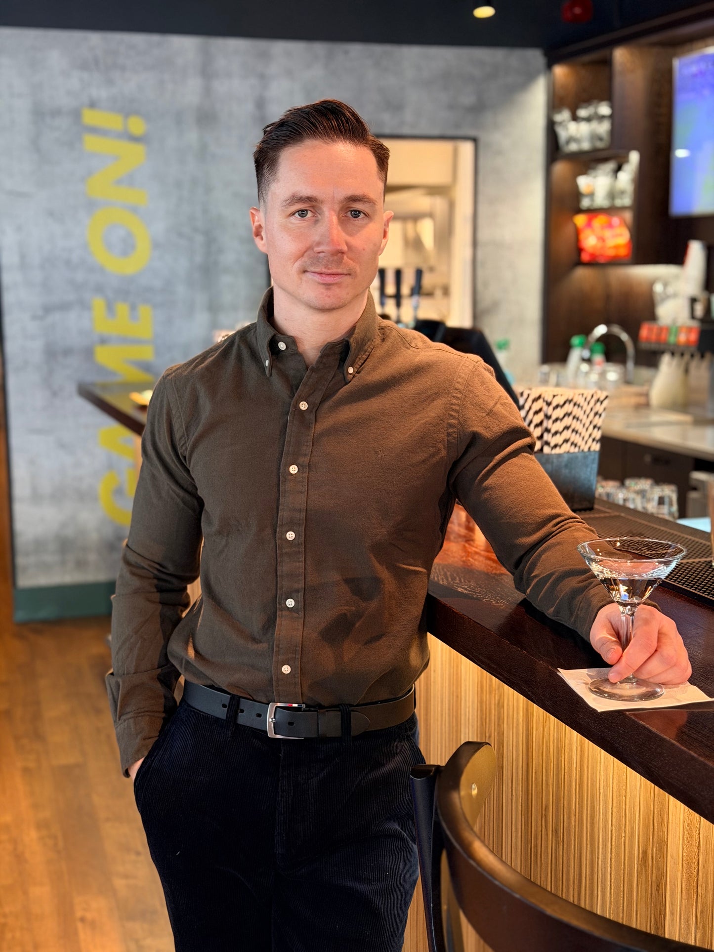 CUSTOM FIT BRUSHED FLANNEL SHIRT RANGER GREEN