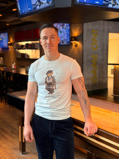 POLO BEAR JERSEY T-SHIRT DECKWASH WHITE