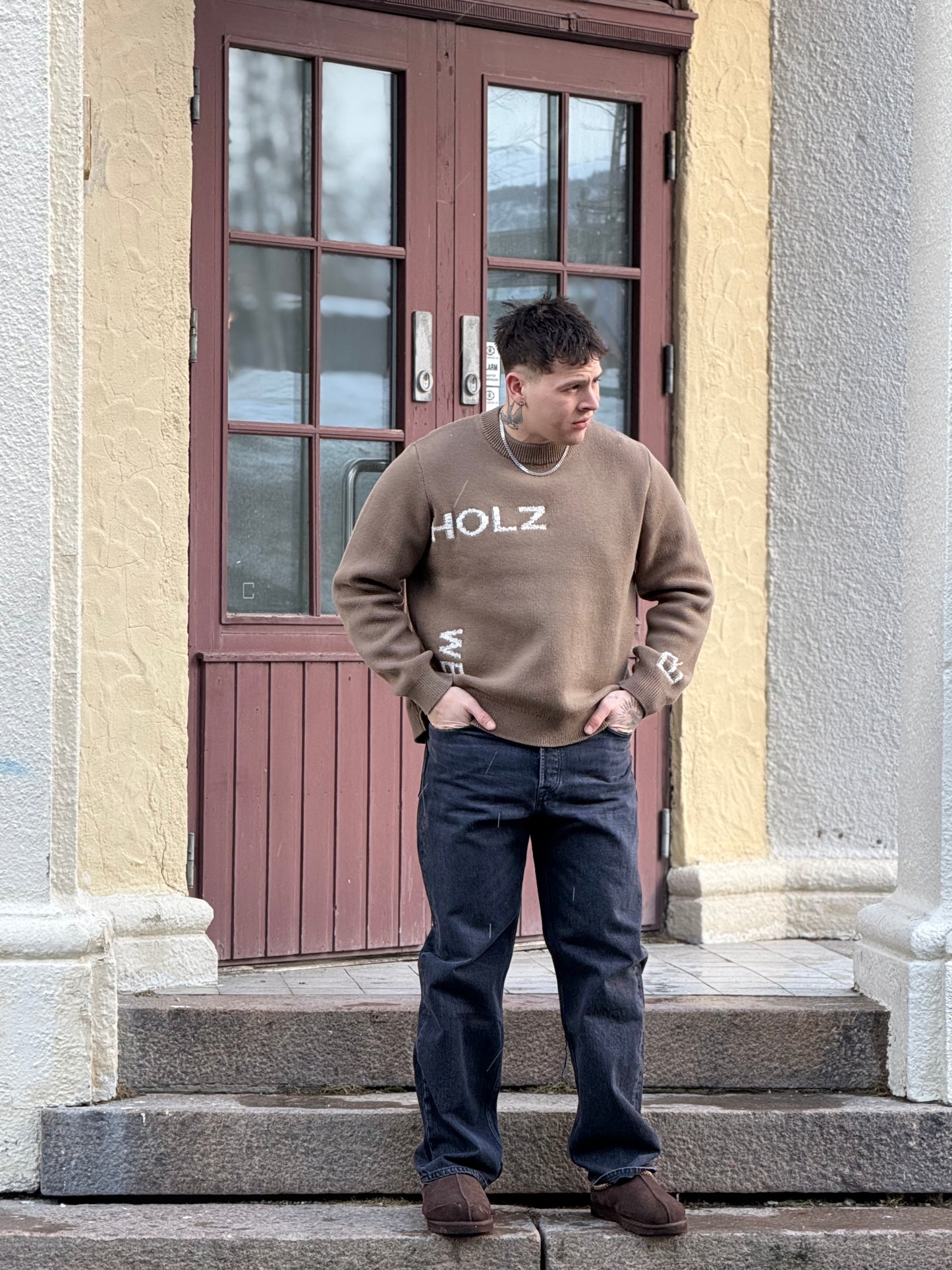 HAZA SUMMER LOGO CREW BEIGE