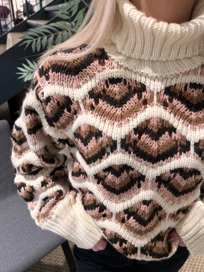 LATA KNIT IVORY MULTI