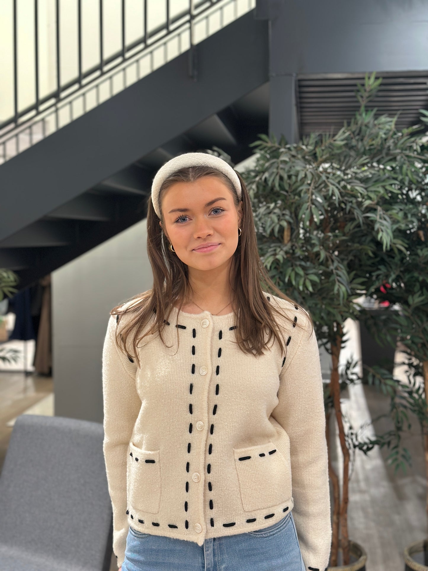 JULIETTE WOOL CARDIGAN IVORY