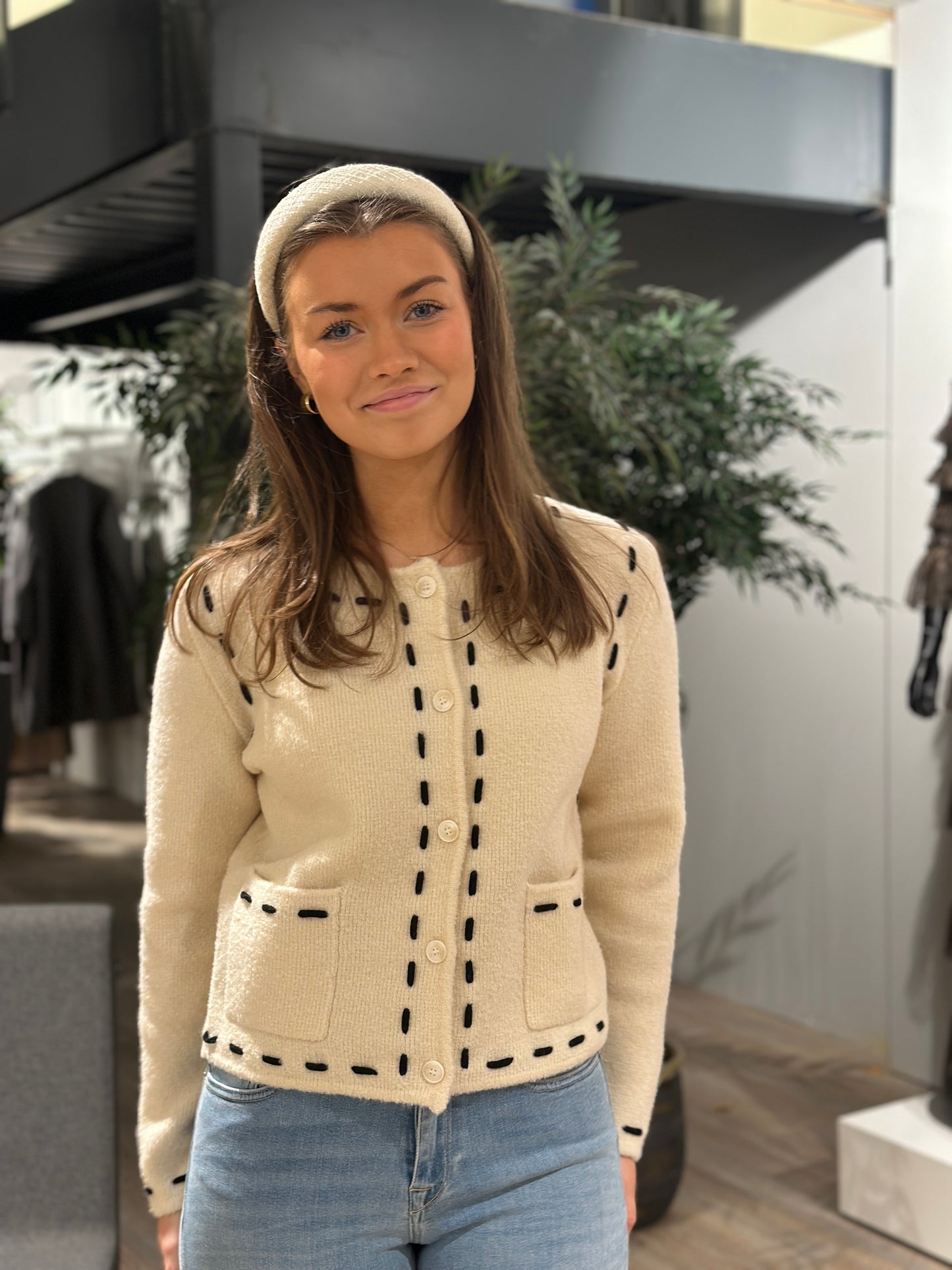 JULIETTE WOOL CARDIGAN IVORY