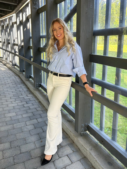 ELSA SHIRT OXFORD WHITE STRIPE