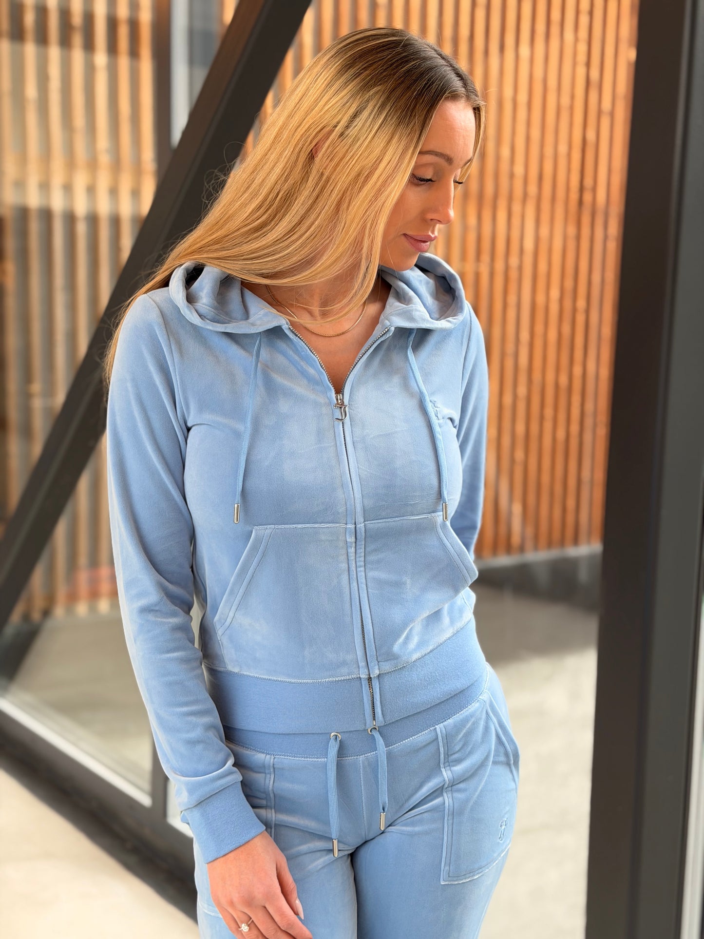 Robertson Classic Velour Zip Trough Hoodie