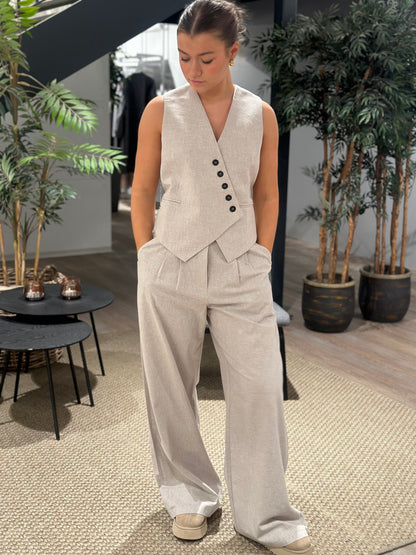Meran Cream Trousers