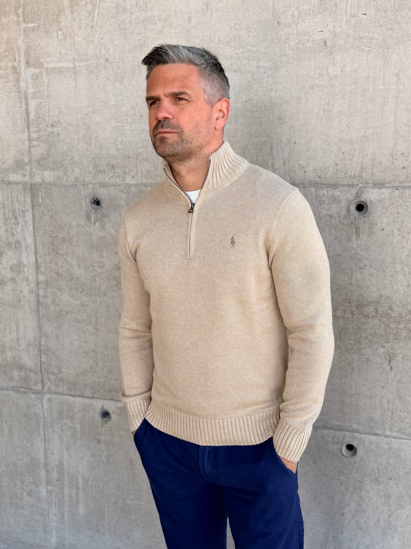 LONG SLEEVE PULLOVER DUNE MELANGE