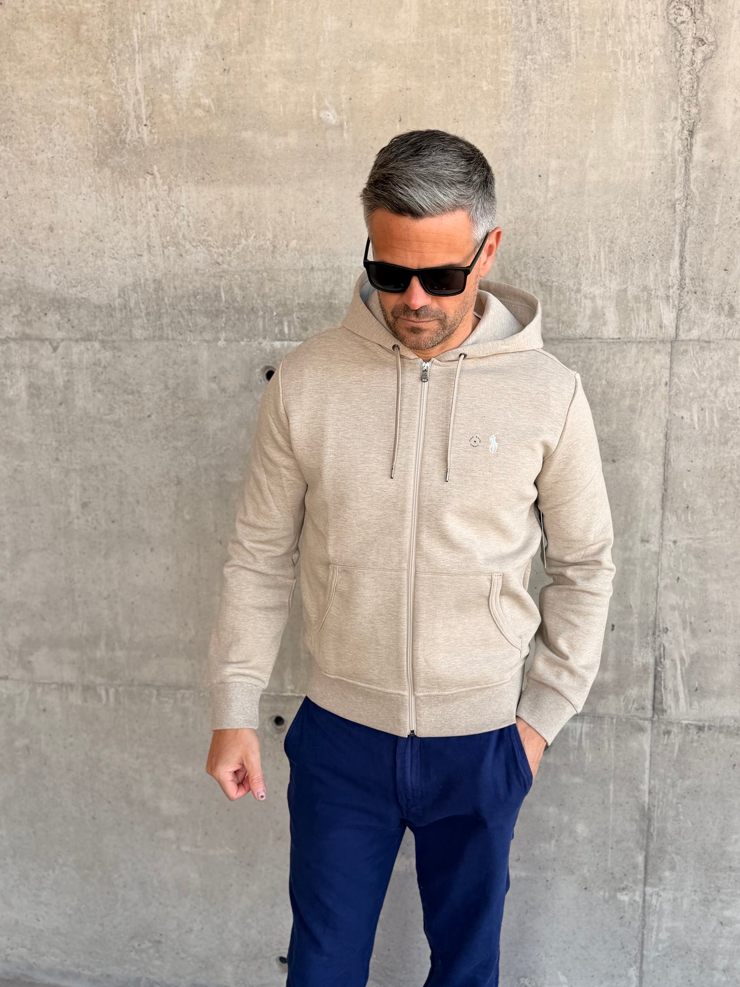 DOUBLE KNITTED SWEATSHIRT BEIGE