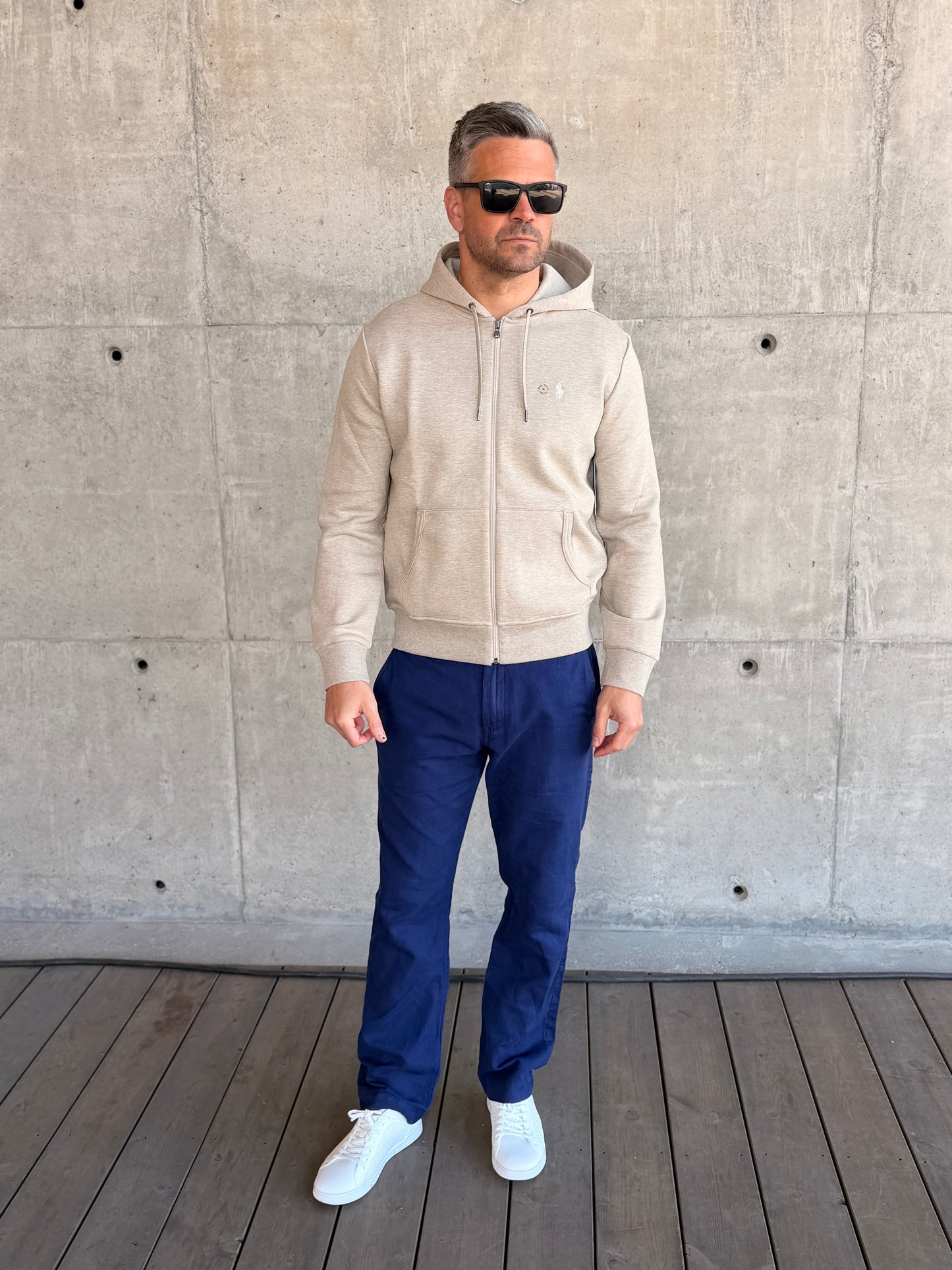 DOUBLE KNITTED SWEATSHIRT BEIGE