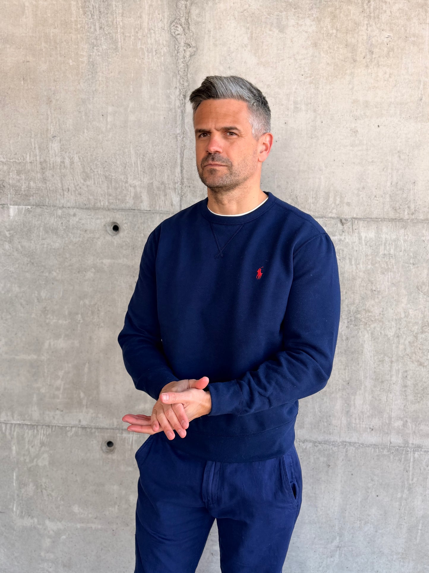 RL FLEECE LONG SLEEVE CRUISE NAVY