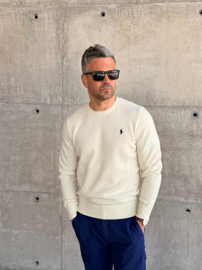 KNIT CREWNECK CREAM
