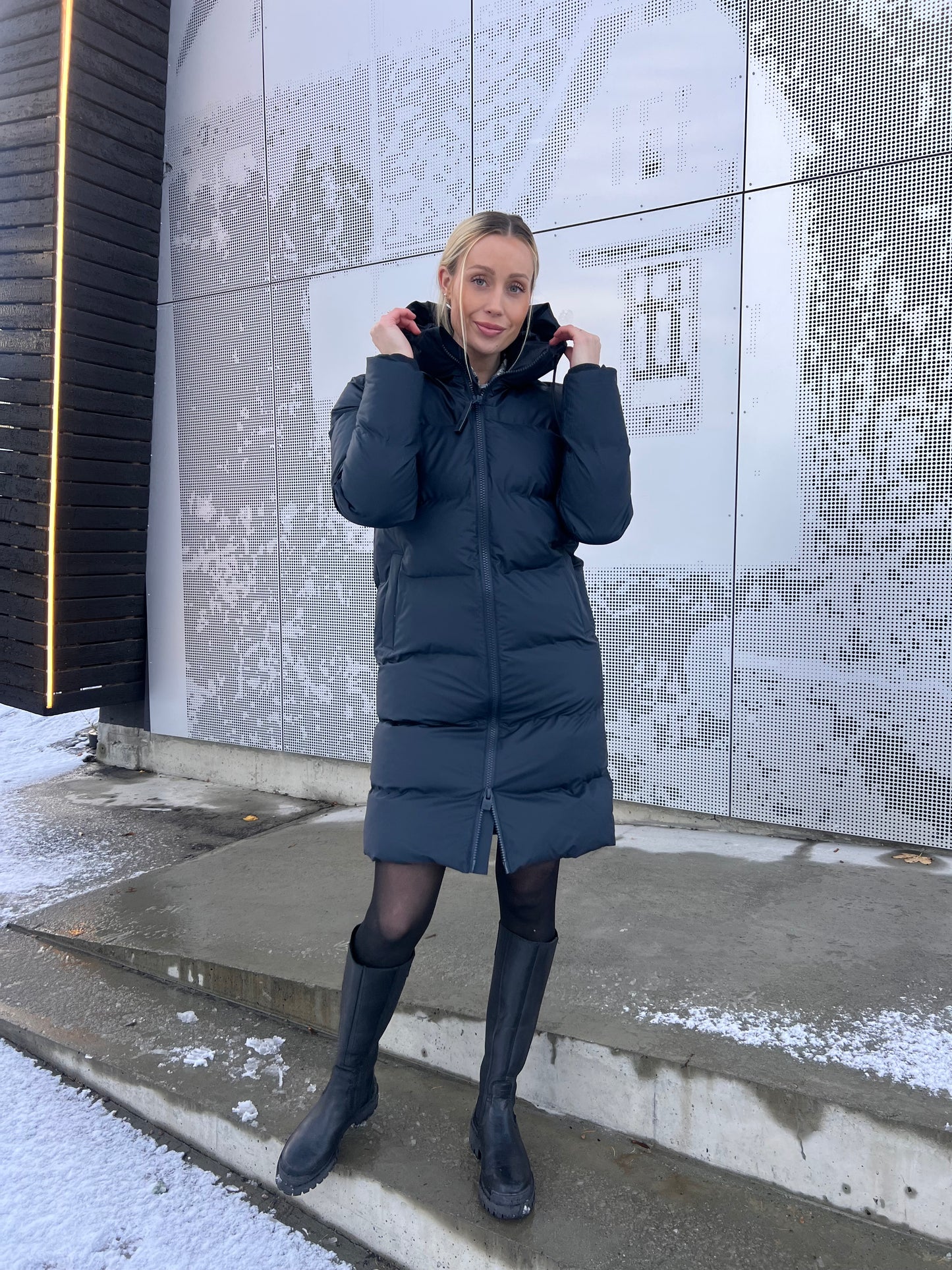 ALTA LONGER PUFFER JACKET W3T4 NAVY