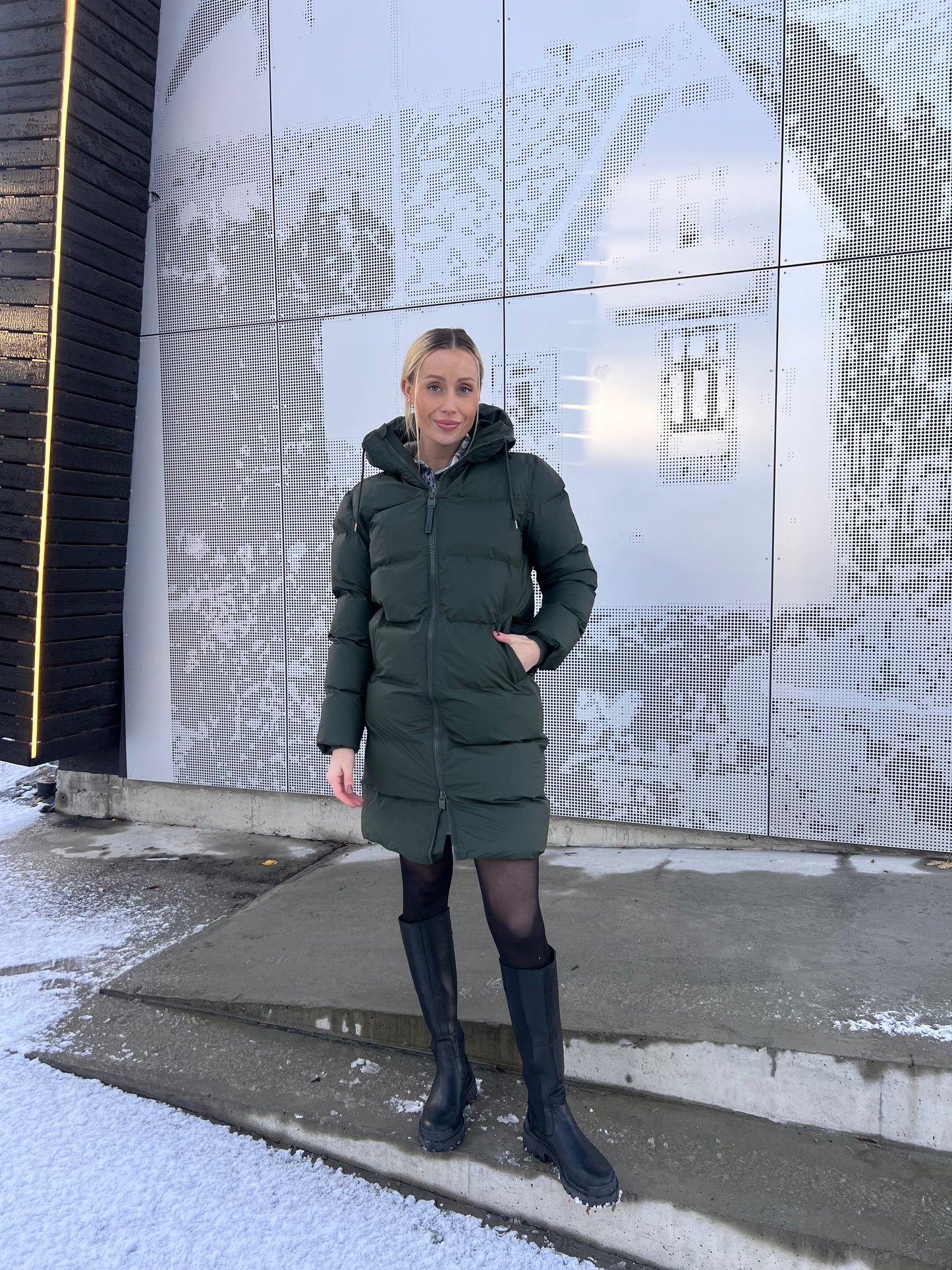 ALTA LONGER PUFFER JACKET W3T4 GREEN