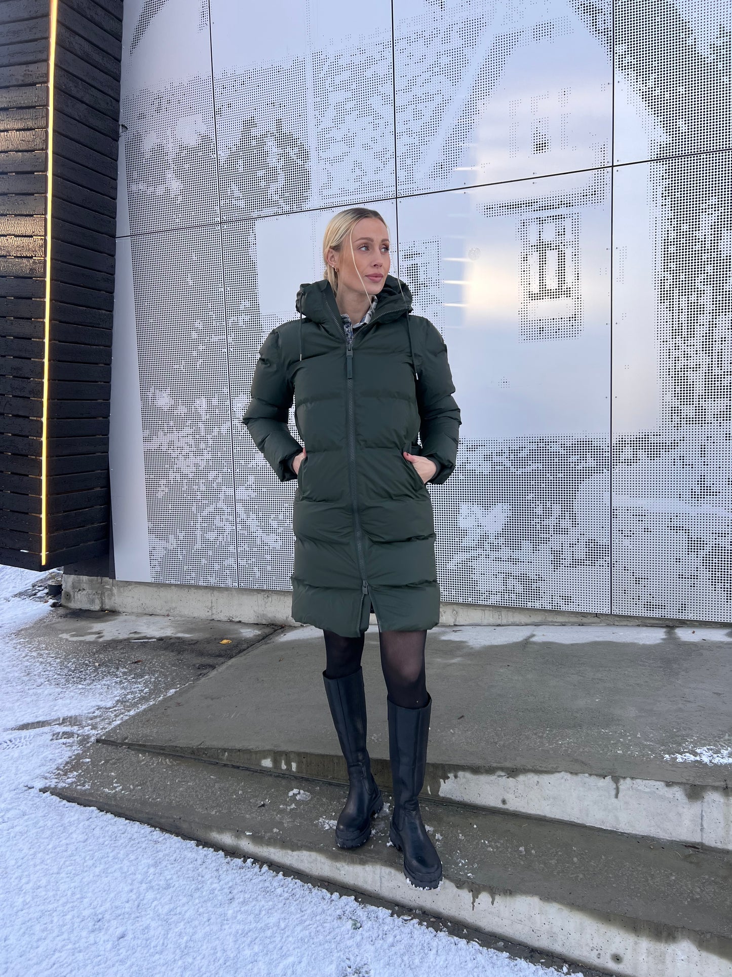 ALTA LONGER PUFFER JACKET W3T4 GREEN