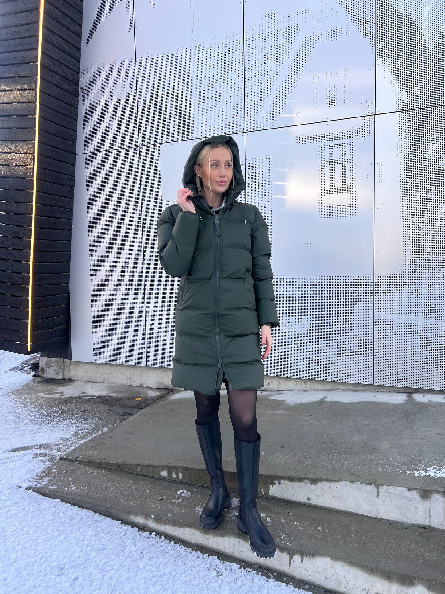 ALTA LONGER PUFFER JACKET W3T4 GREEN