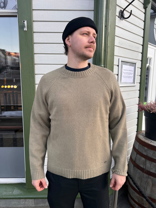 WOOL CREWNECK SWEATER GREEN