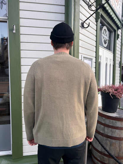 WOOL CREWNECK SWEATER GREEN