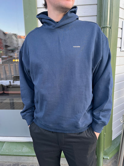 RELAXED LOGO HOODIE DARK BLUE