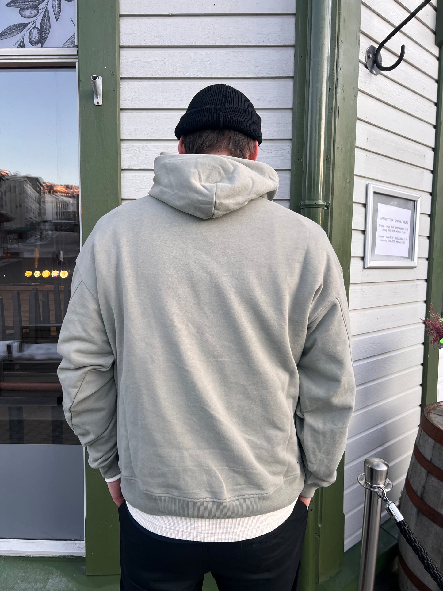 RELAXED LOGO HOODIE - TEAL