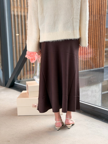 JOSEFINE SKIRT DARK BROWN