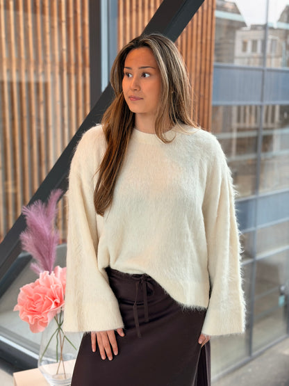 PIPER SOLID SWEATER CREME