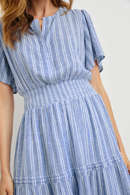 CANNES DRESS LAKE VIEW STRIPE