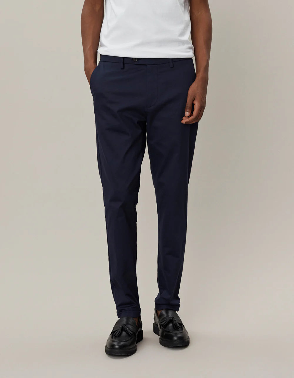 COMO COTTON SUIT PANTS NAVY