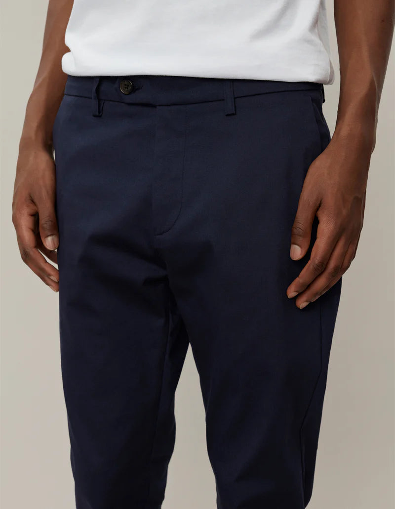 COMO COTTON SUIT PANTS NAVY