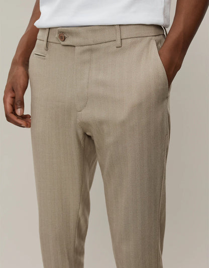 COMO HERRINGBONE BUKSE SAND