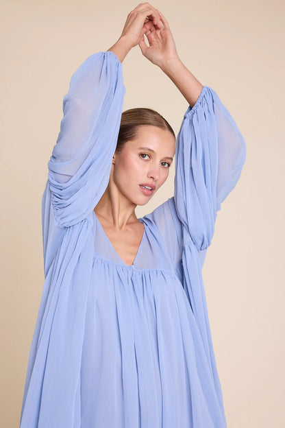 DAWN SOLID DRESS LIGHT BLUE