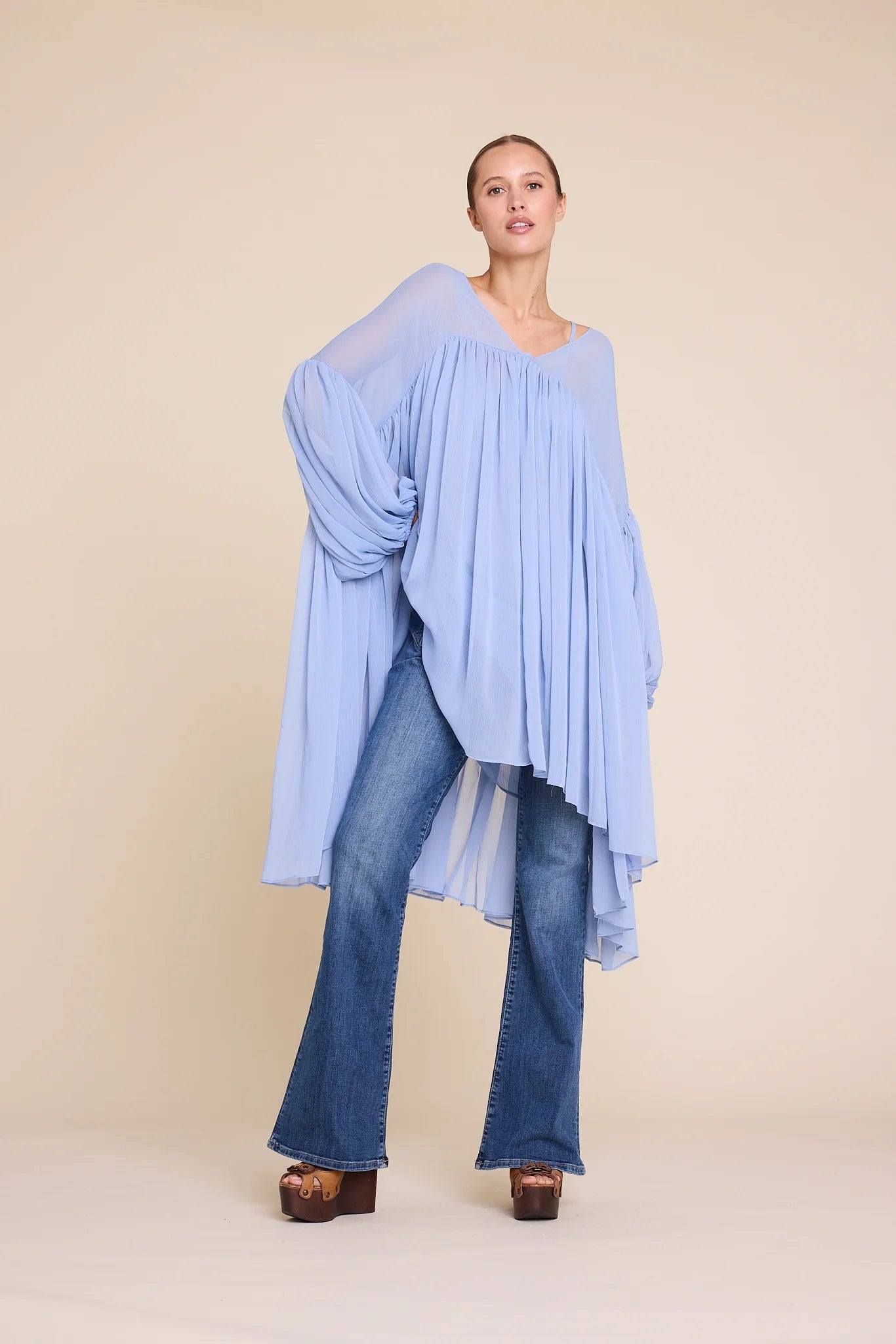 DAWN SOLID DRESS LIGHT BLUE