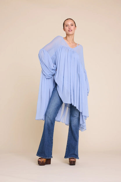 DAWN SOLID DRESS LIGHT BLUE