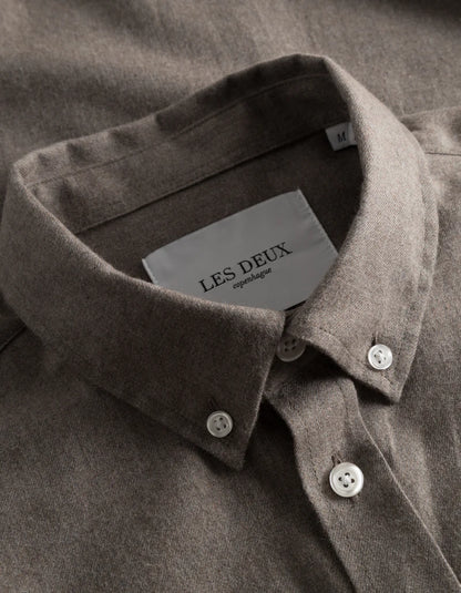 DESERT REG SHIRT GREY MELANGE