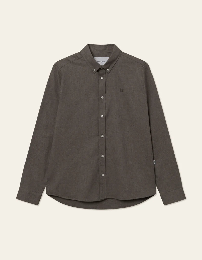 DESERT REG SHIRT GREY MELANGE