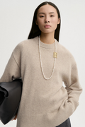 BRADLEY WOOL SWEATER GREY BROWN MELA