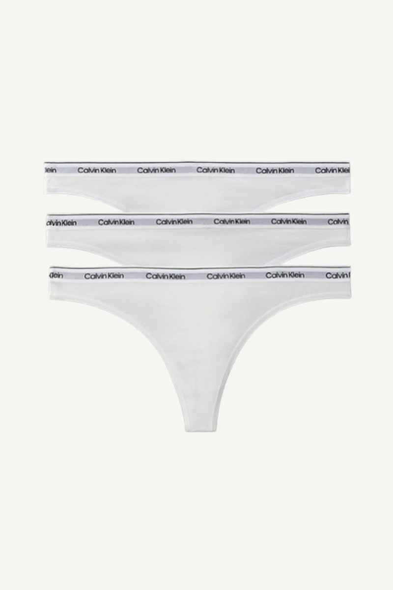 THONG 3- PACK (LOW-RISE) WHITE
