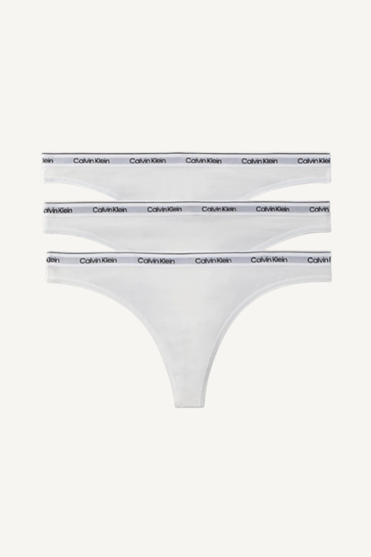THONG 3- PACK (LOW-RISE) WHITE