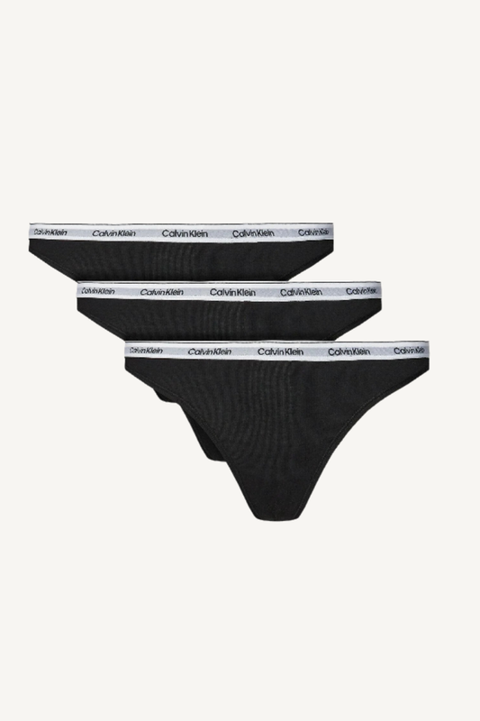 THONG 3-PACK (LOW-RISE) BLACK
