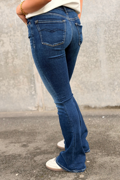 JEANS BOOTCUT FLARE FIT JOELLA DARK BLUE