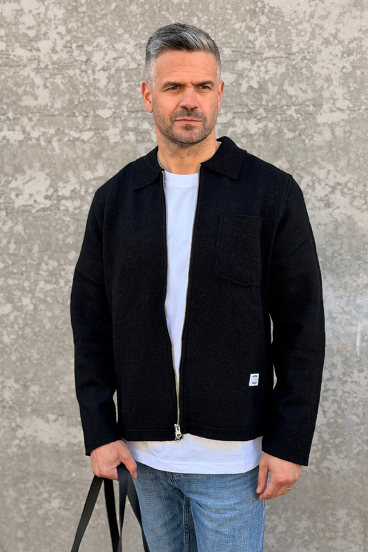 HANNES FULL ZIP 14612 BLACK